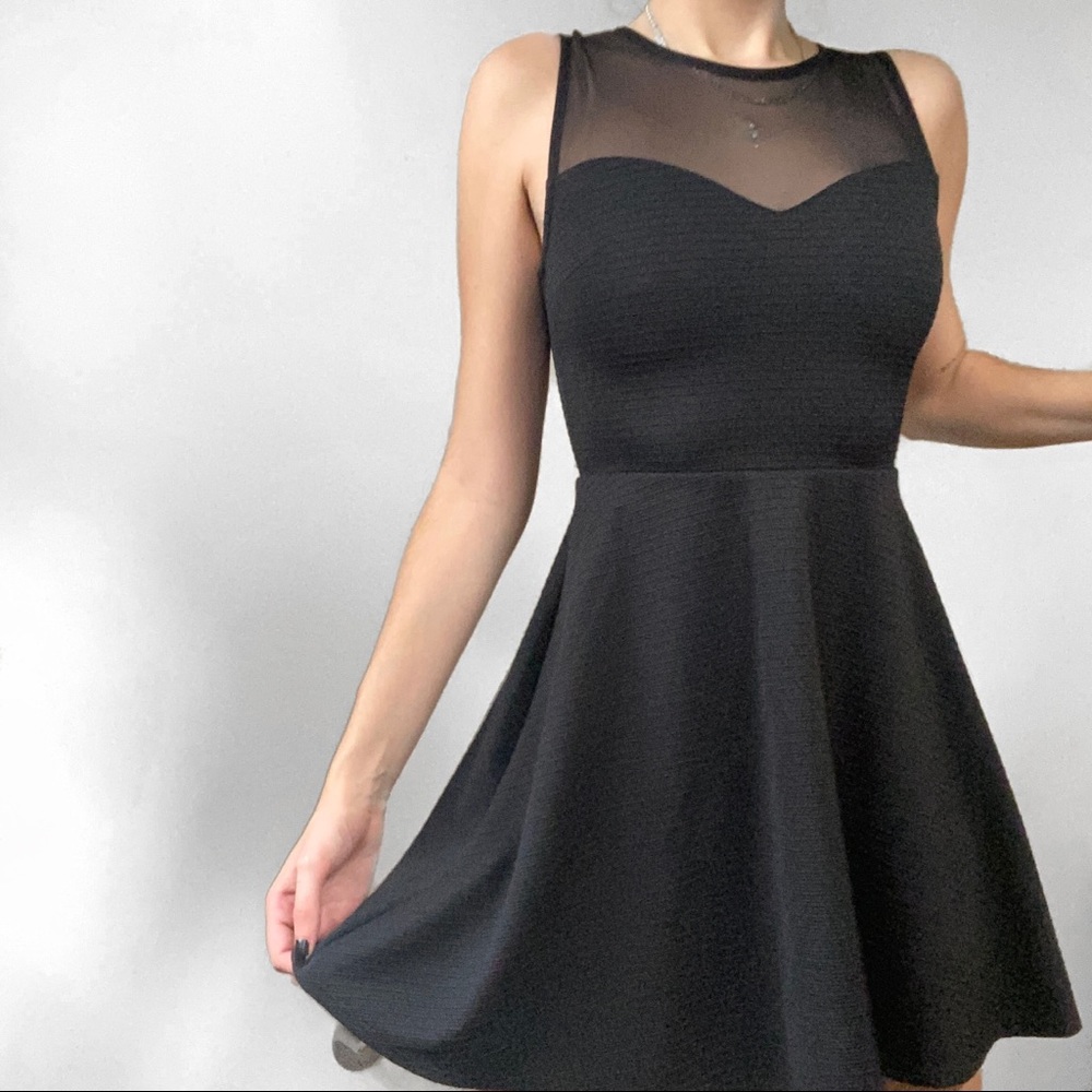 💣 mesh sweetheart skater dress - Picture 2 of 6